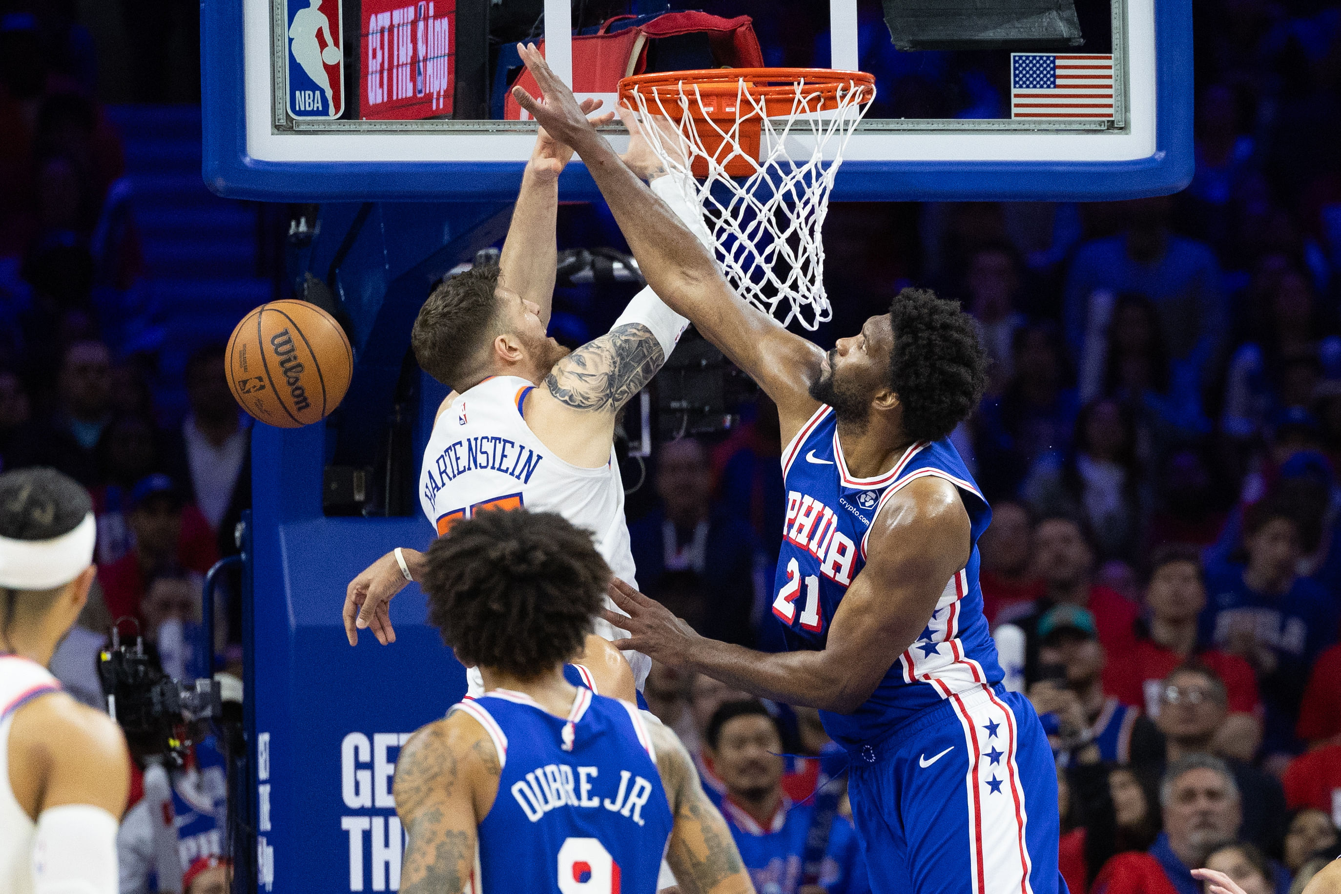 NBA: Playoffs-New York Knicks at Philadelphia 76ers