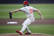 Try using Aaron Nola's pitching windup in MLB The Show 24
