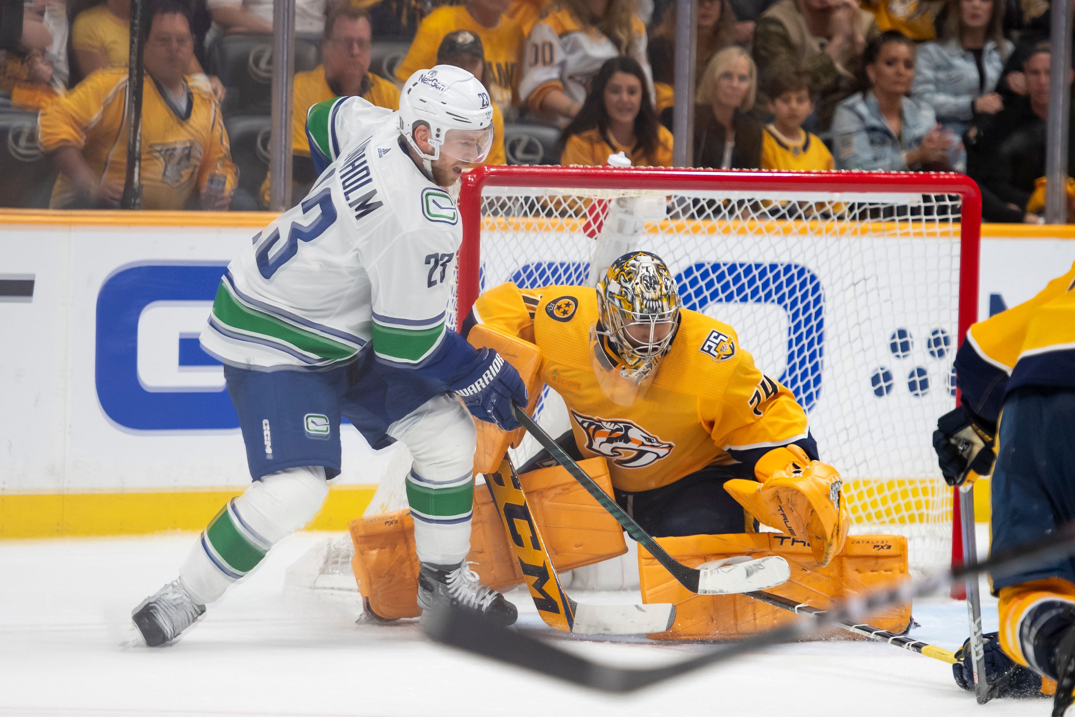 NHL: Stanley Cup Playoffs: Vancouver Canucks at Nashville Predators