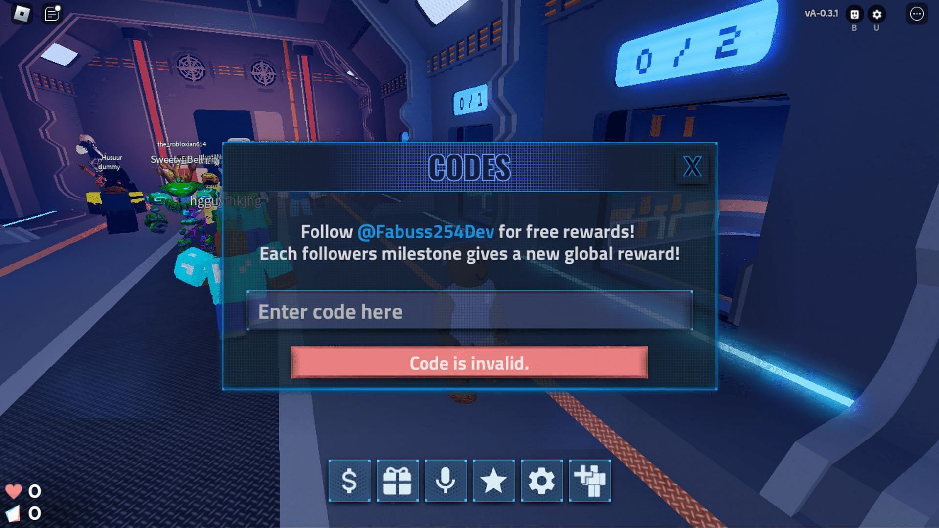 Troubleshoot codes in Descent with ease (Image via Roblox)