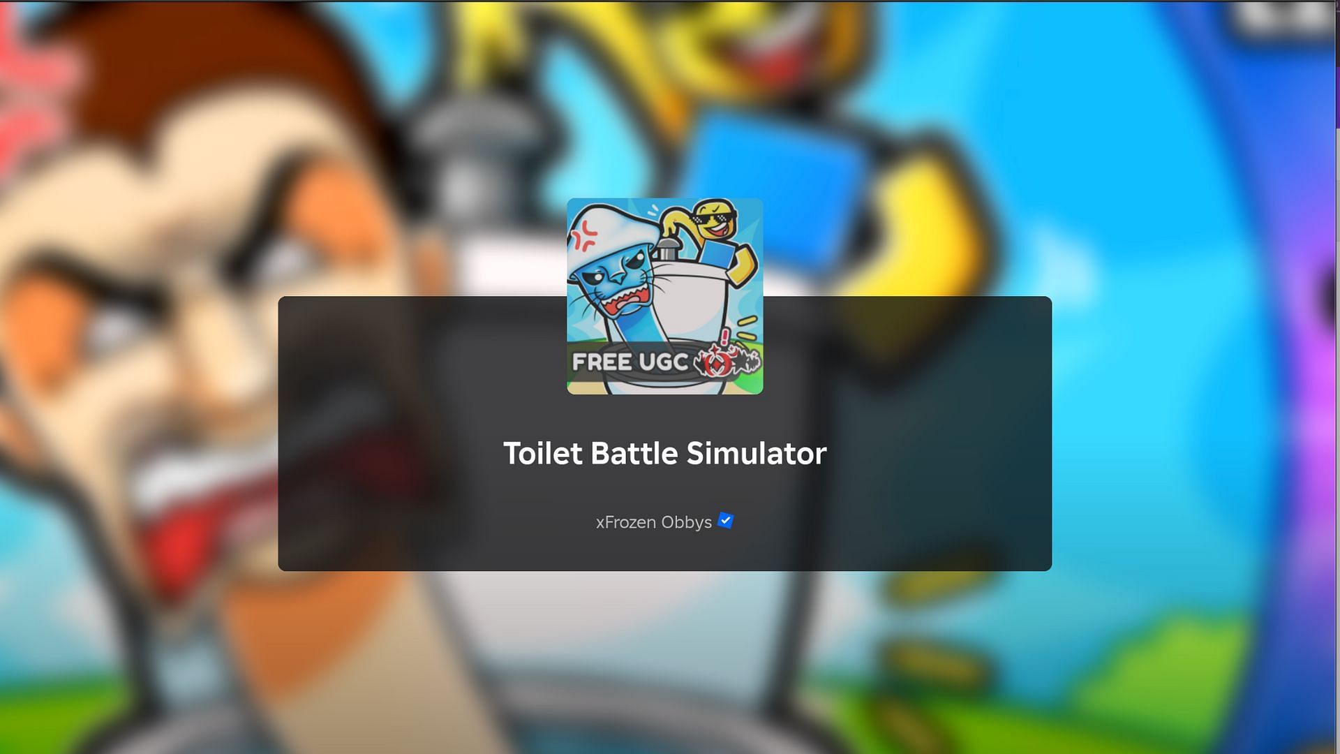 Play your favorite flushing game (Image via Roblox)