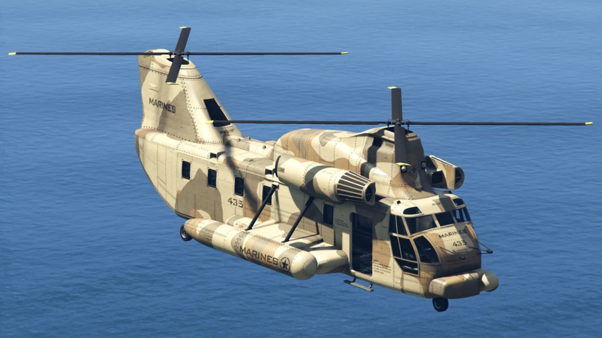 The Western Company Cargobob in Grand Theft Auto 5 (Image via Rockstar Games, GTA Wiki)