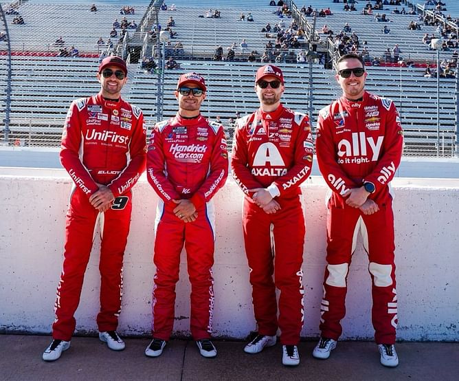 "We all want to make them proud" - Chase Elliott & Kyle Larson lead the charge for victory in HMS' 40th anniversary at Martinsville