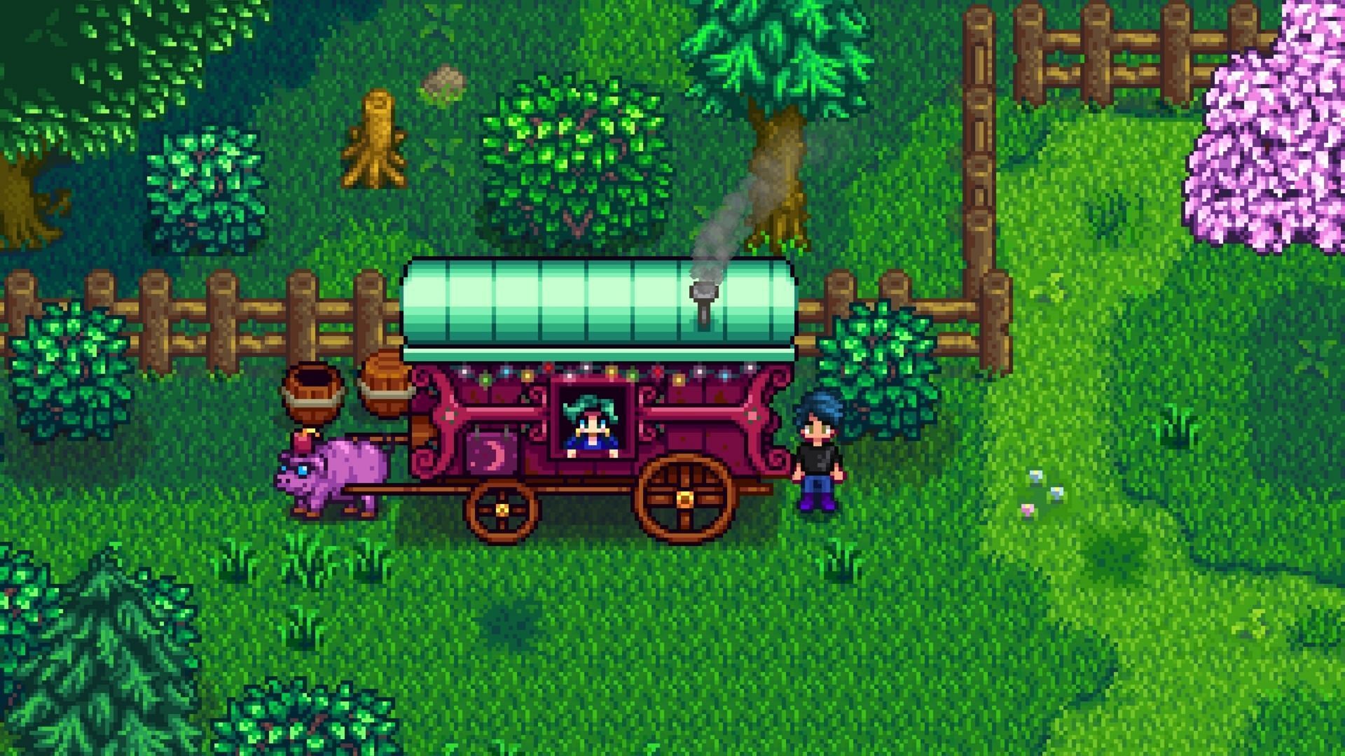 Rabbit&#039;s Foot has a chance to appear in the Traveling Cart. (Image via ConcernedApe)