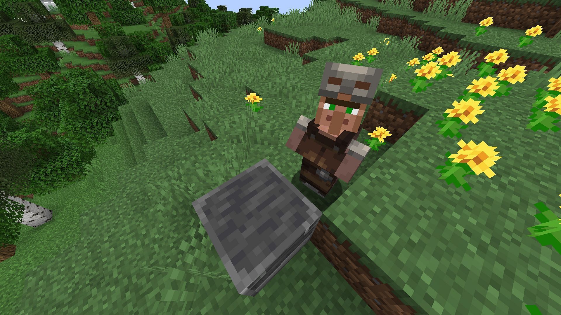 Armorer takes 36 emeralds just for one bell (Image via Mojang Studios)