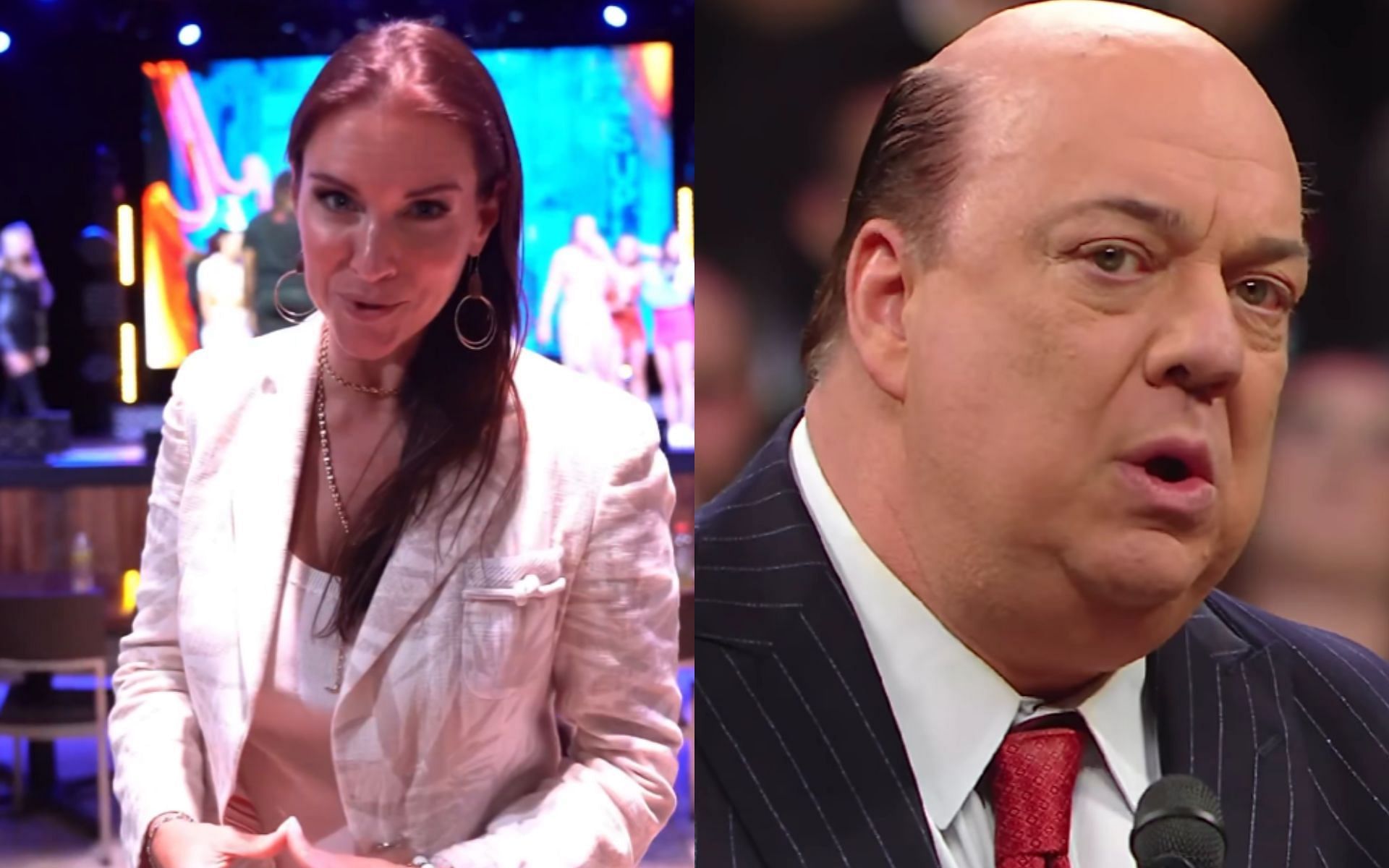 Paul Heyman had a lot of praise for Stephanie McMahon at the 2024 Hall of Fame ceremony (Image source: WWE and Stephanie McMahon