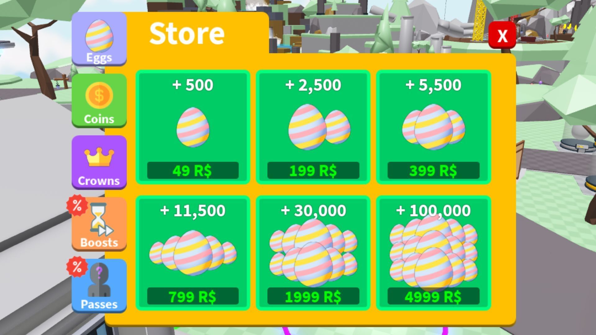 Unique store in Saber Simulator (Image via Roblox || Sportskeeda)