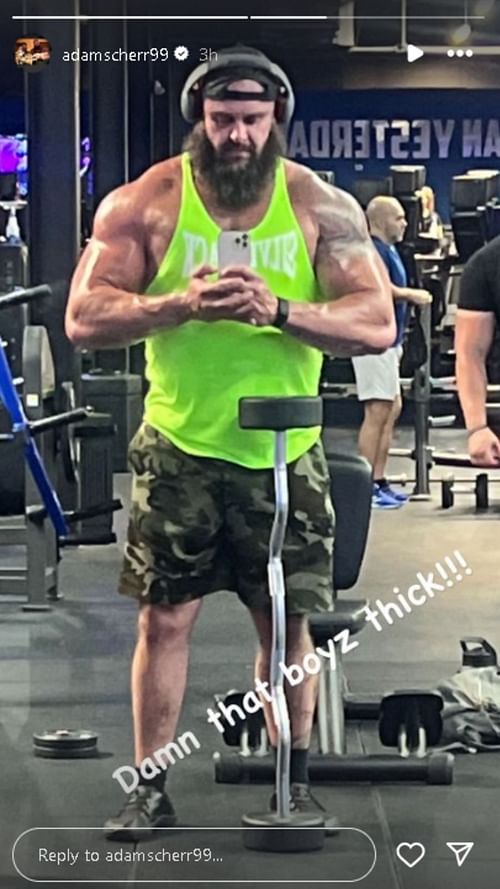 A screengrab of Braun Strowman's Instagram Stories.