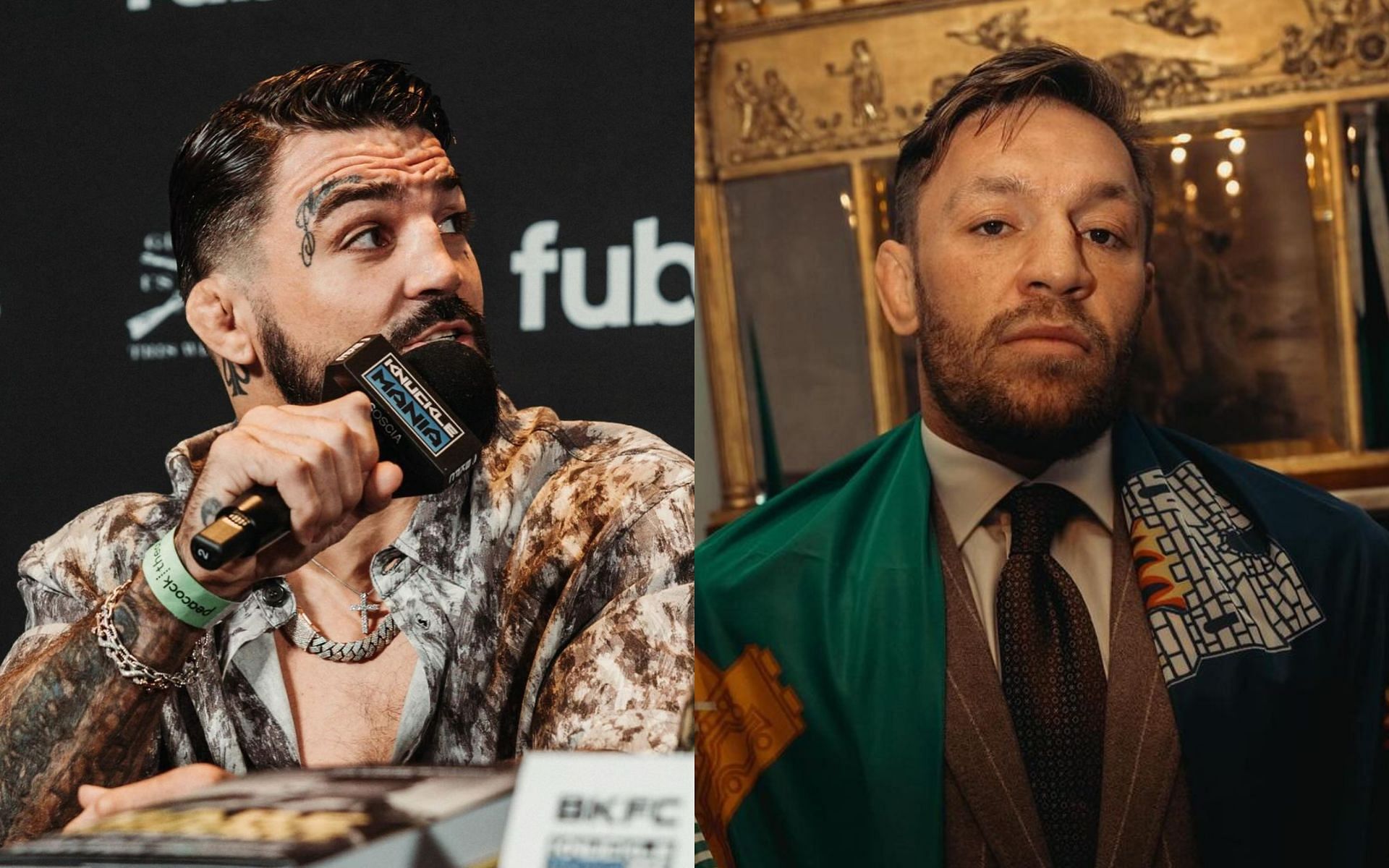 Mike Perry (left) and Conor McGregor (right) are both known for their fearsome KO power [Images courtesy: @platinummikeperry and @thenotoriousmma on Instagram]