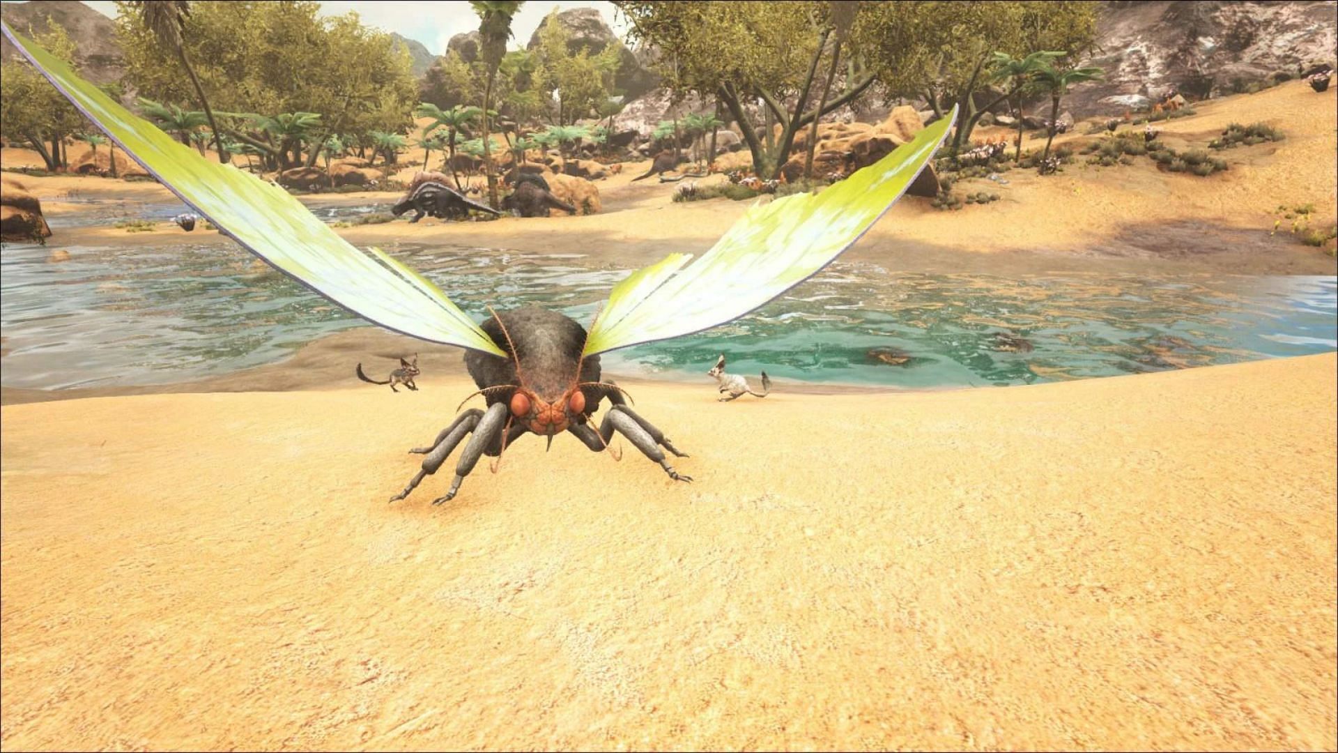 Spawn locations of Lymantria in Ark Survival Ascended (Image via Studio Wildcard)