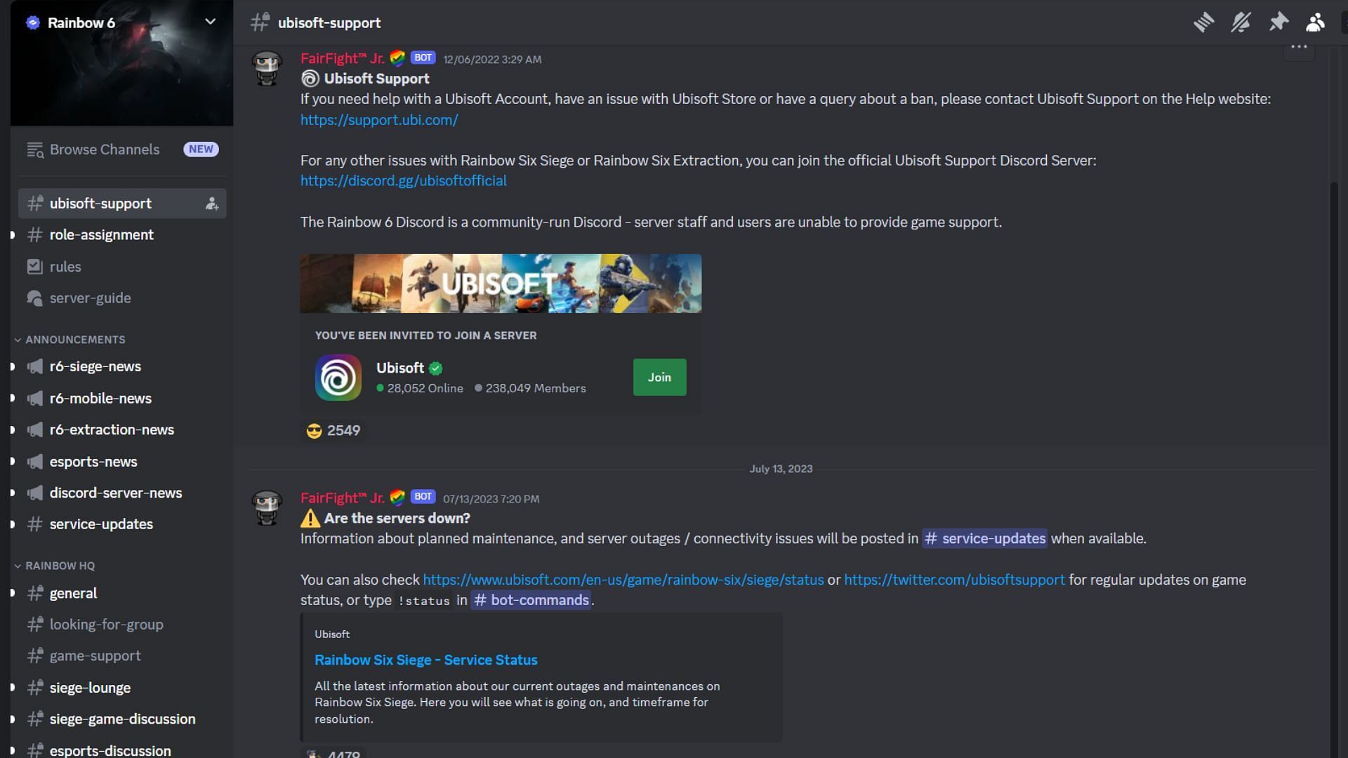 Official Siege Discord server can help to find a good stack (Image via Discord)