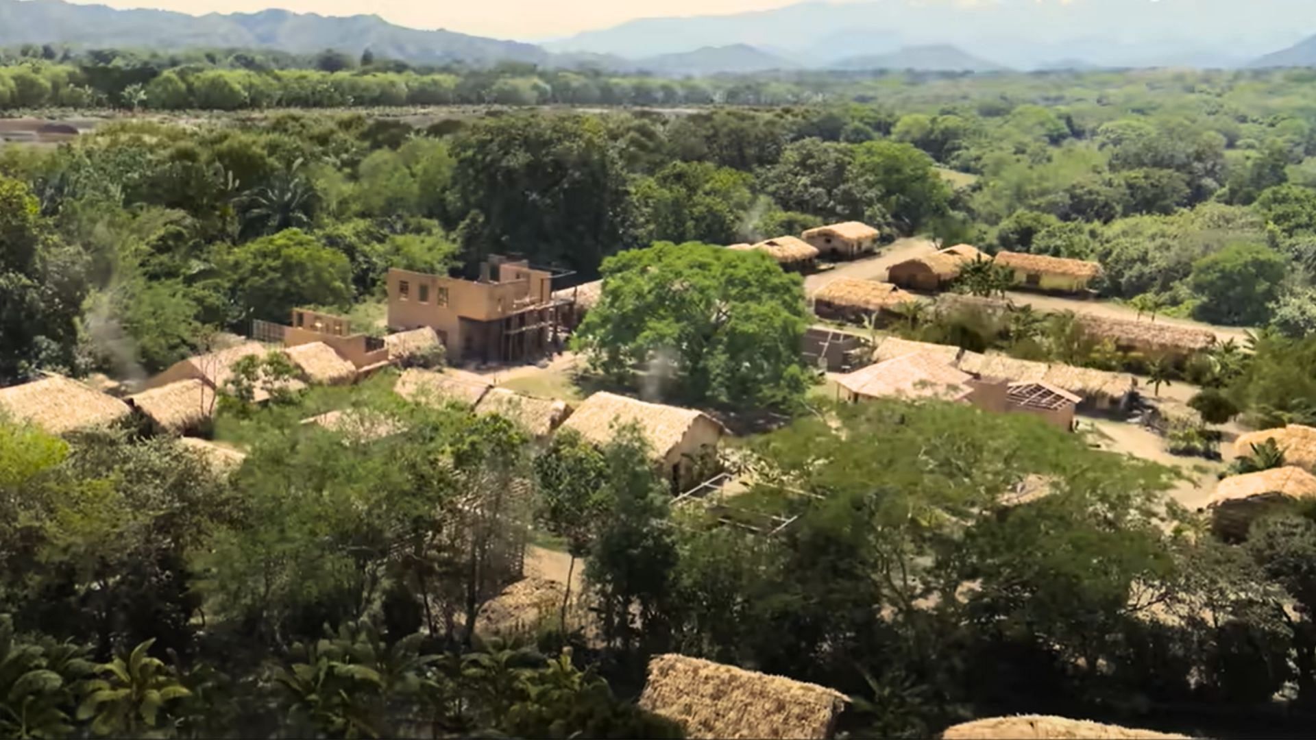 The town of Macondo was settled away from civilization (Image via Netflix)