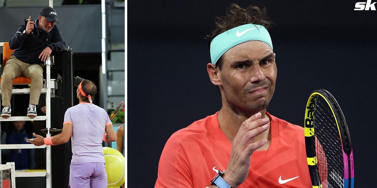 Rafael Nadal gets into heated argument with chair umpire