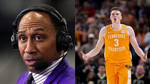 "Might be the best name is college BBall": Stephen A. Smith heaps praise on Tennessee guard Dalton Knecht amid Elite Eight showdown