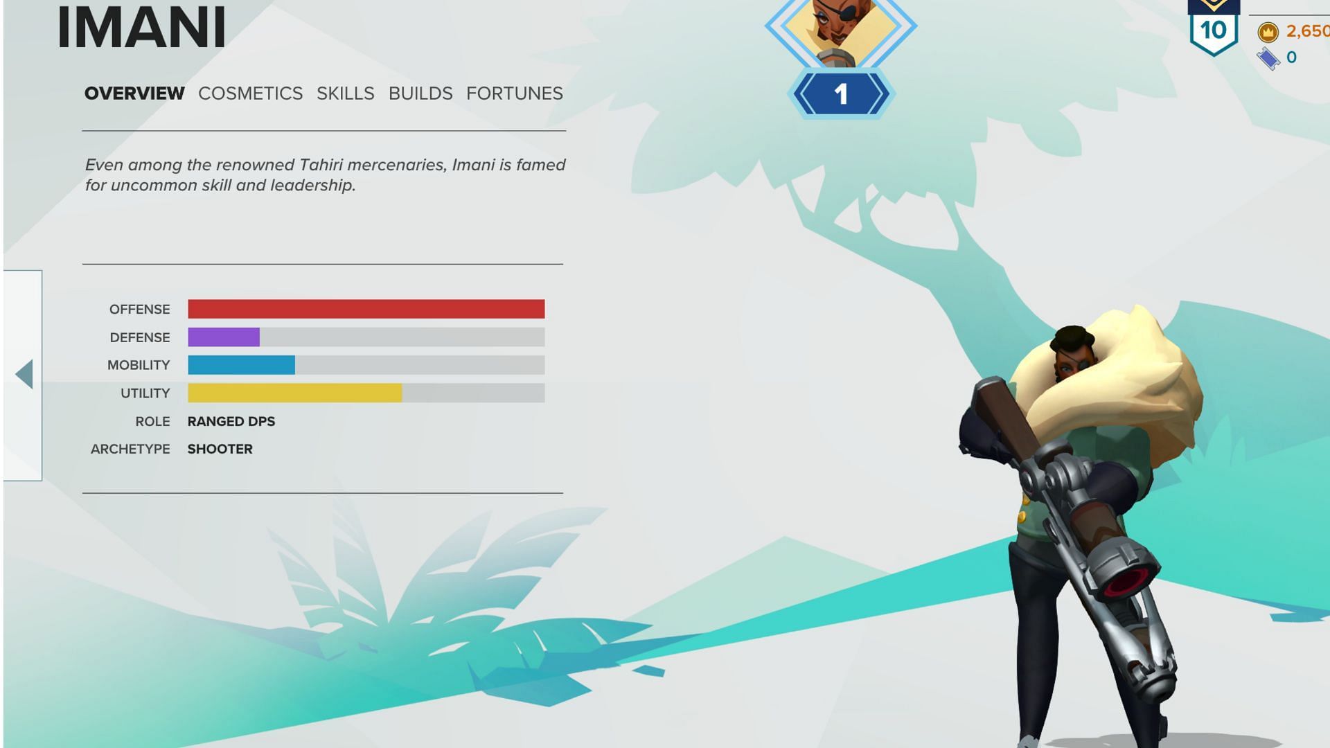 Beware this deadly mercenary who is among the more popular heroes in Gigantic Rampage Edition (Image via Arc Games)