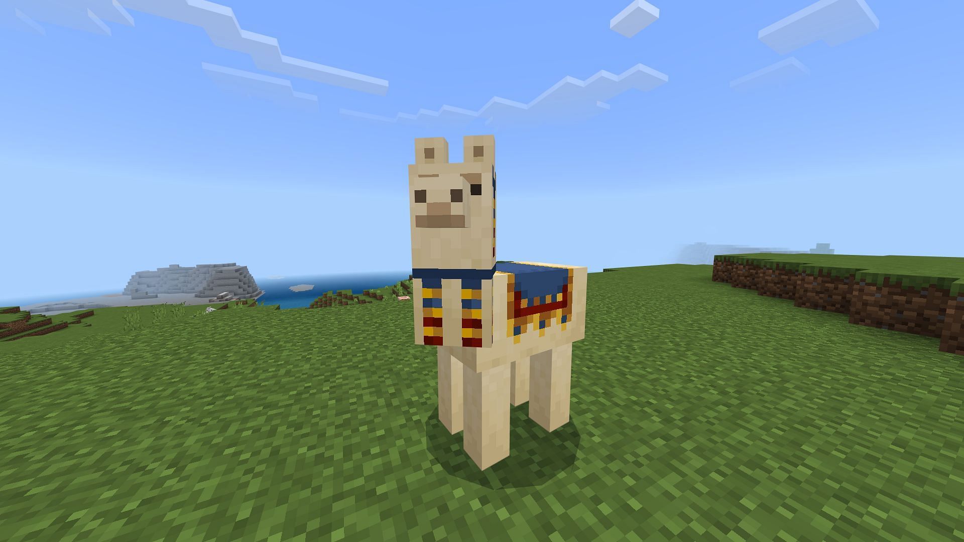 Trader Llama inventory was bugged when players jumped from the 1.20.4 to the 1.20.5 update (Image via Mojang Studios)