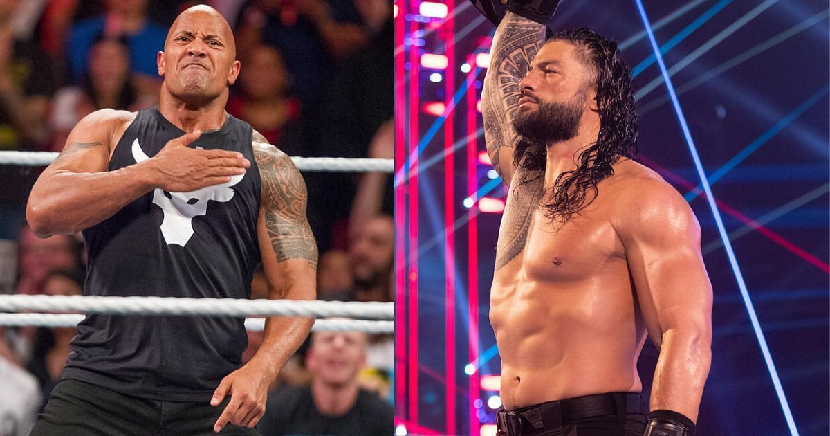 The Rock (left) and Roman Reigns (right) [Images via WWE gallery]