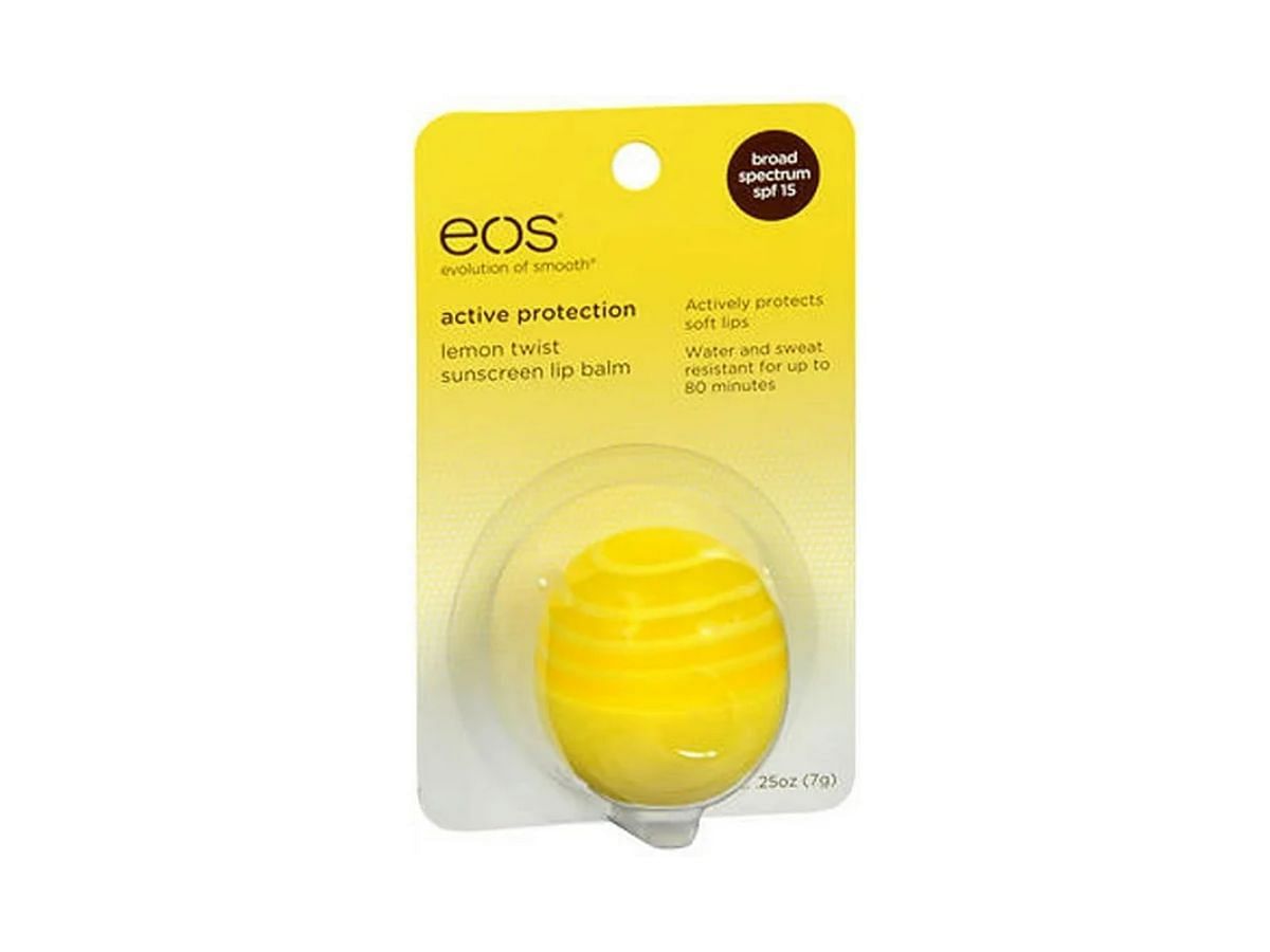 Lip Balm SPF 15 Lemon Twist from EOS - Pack of 4 (Image via Amazon)