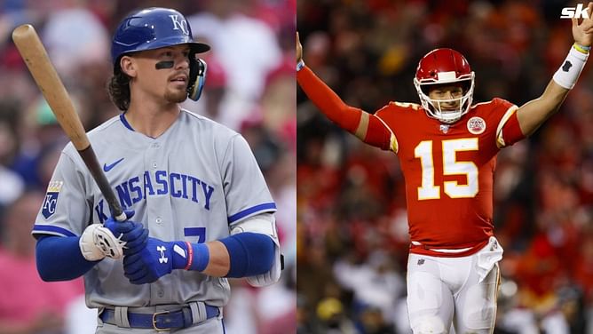 "He's going out there both on and off the field, just leading by example" - Royals shortstop Bobby Witt Jr. admires Patrick Mahomes winning mentality
