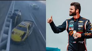 WATCH: Wild footage of Corey LaJoie finishing the Talladega Cup race sideways