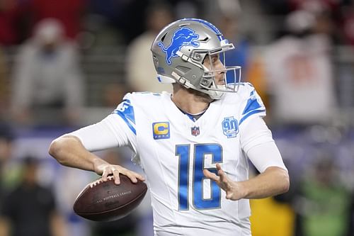 Jared Goff during NFC Championship: Detroit Lions vs. San Francisco 49ers