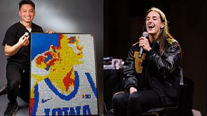PHOTO: $3.2M NIL-valued Caitlin Clark’s effect reaches new heights as fan creates stunning mural with 720 Rubik’s cubes
