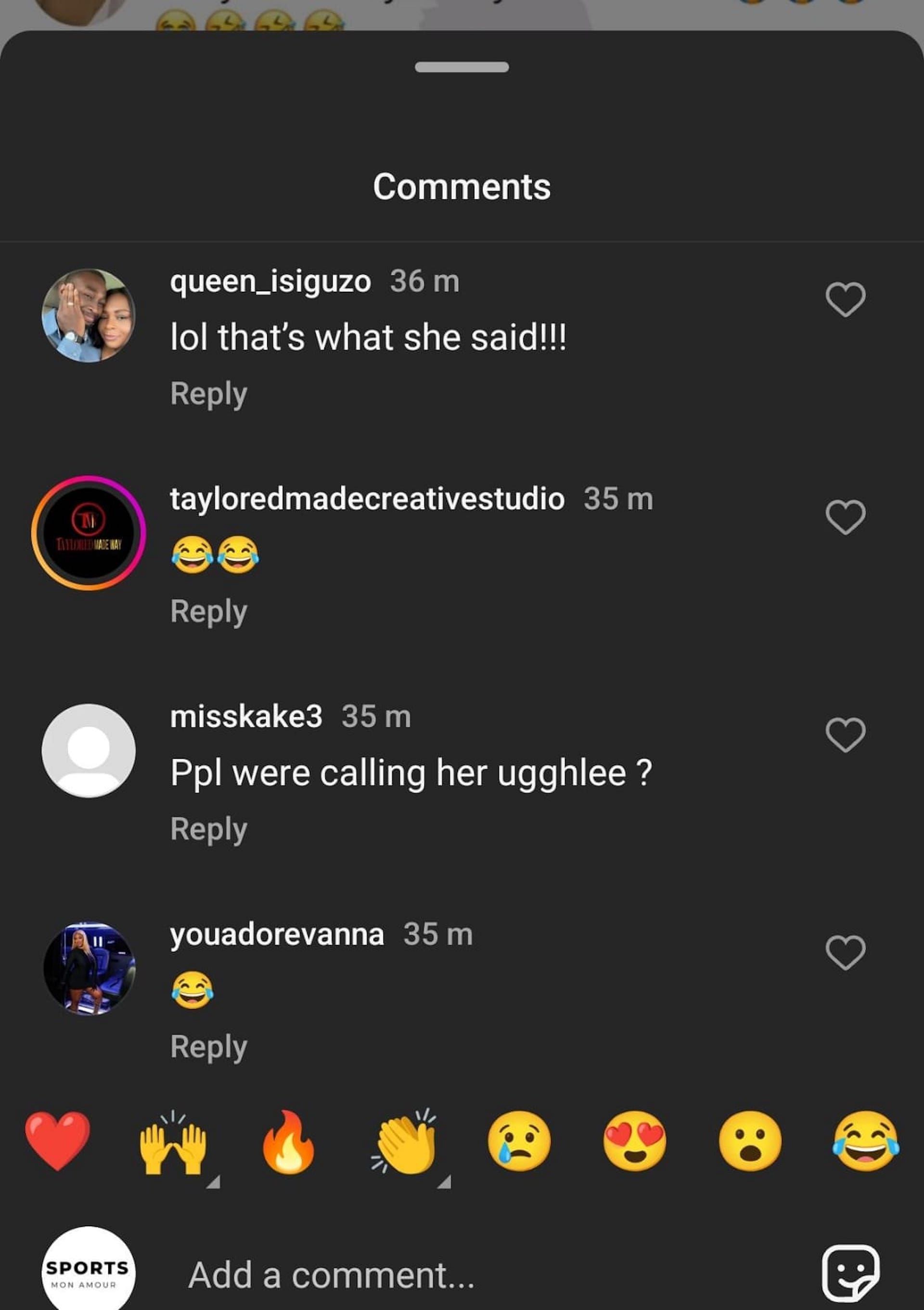 IG Comments