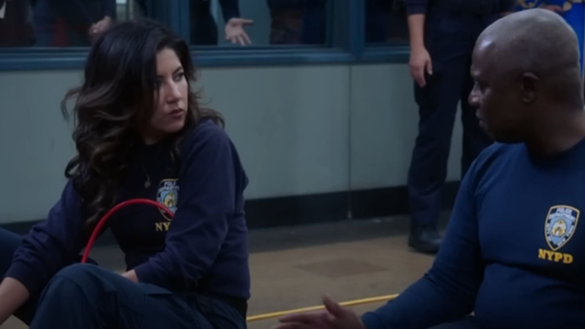 Holt acts as an emotional support to Rosa (Image via YouTube/Brooklyn Nine-Nine)