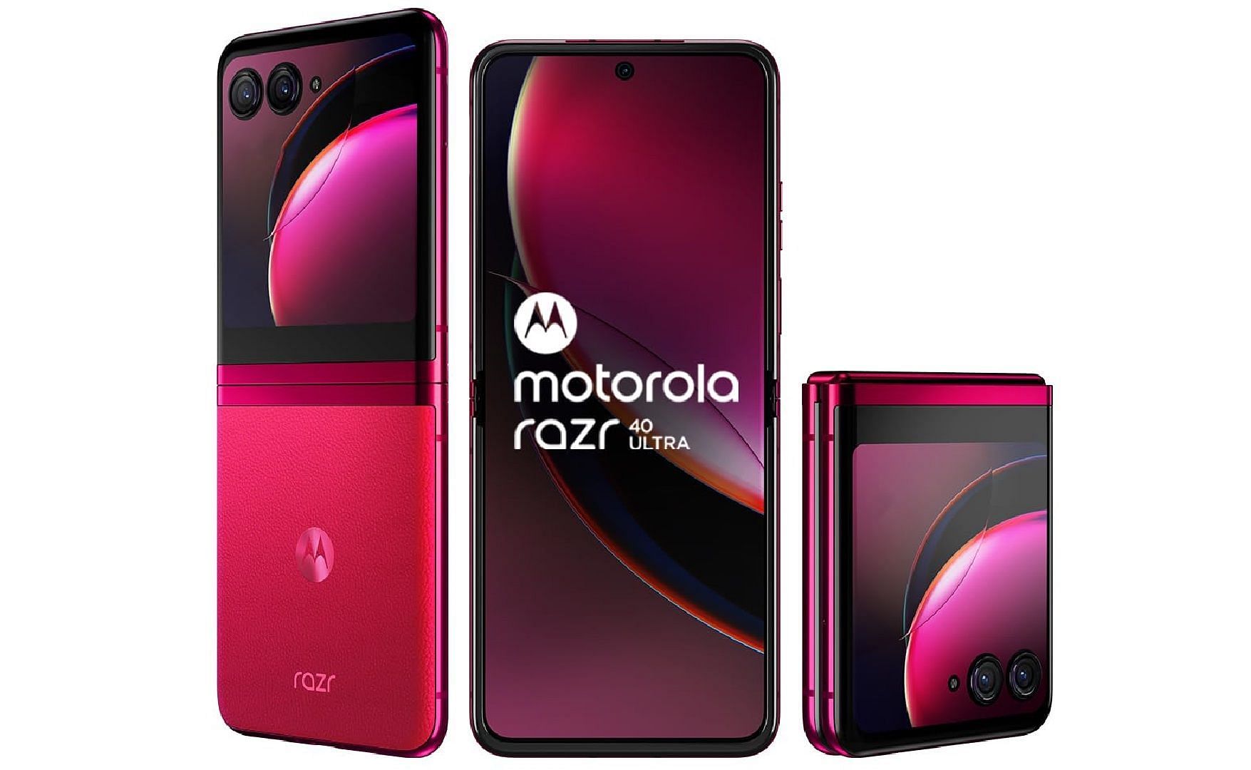 Motorola Razr 40 Ultra in Viva Magenta (Image via Motorola)