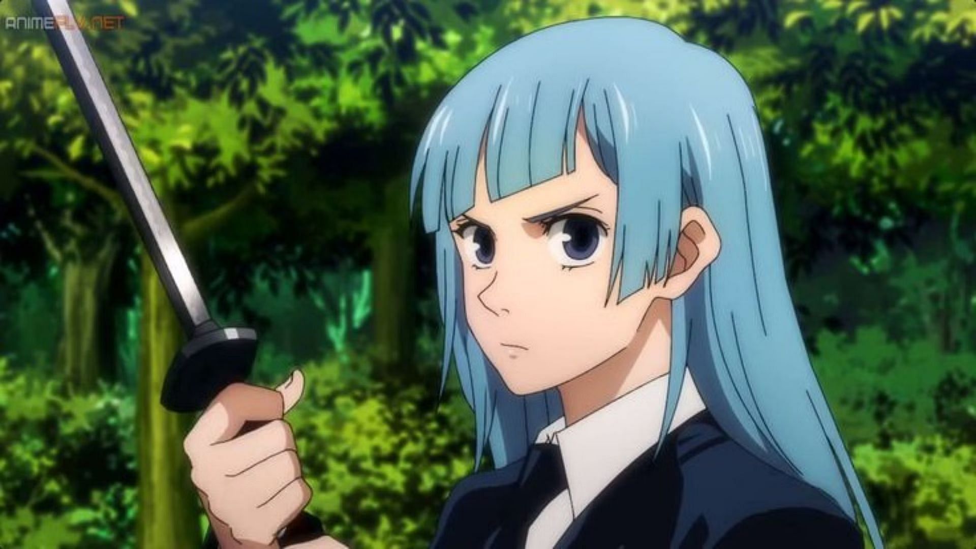 Miwa as seen in the anime (image via MAPPA)