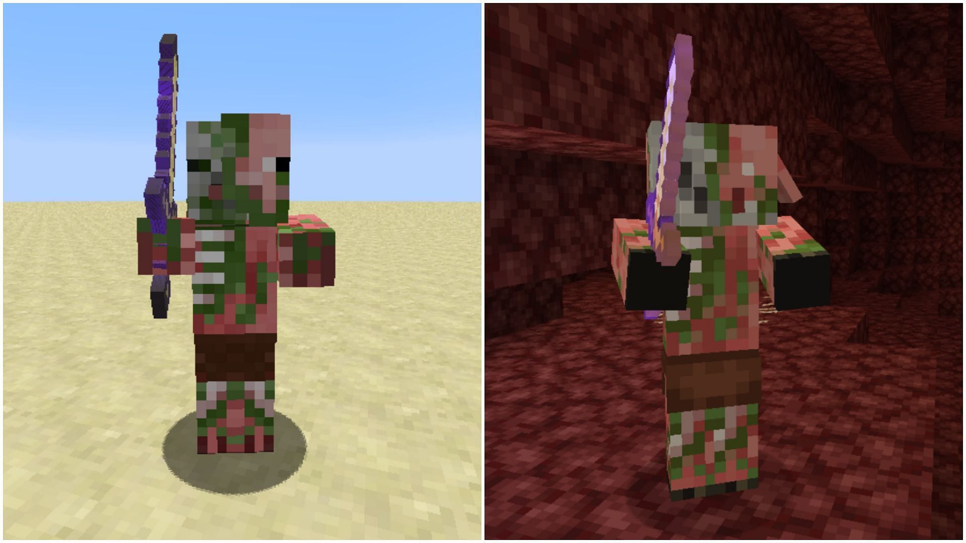 Zombie Pigmen&#039;s texture and name were changed to Zombified Piglin (Image via Mojang Studios)