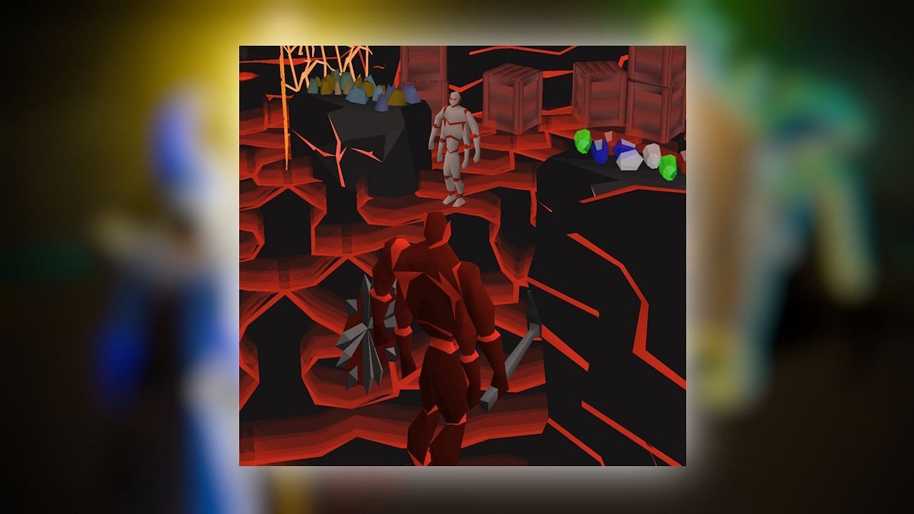 The TzHaar-Hur-Run&#039;s Ore and Gem Store in OSRS. (Image via Jagex)