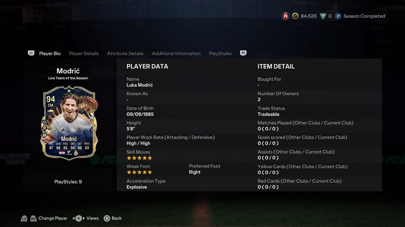 Modric is one of the best cards available (Image via EA Sports)
