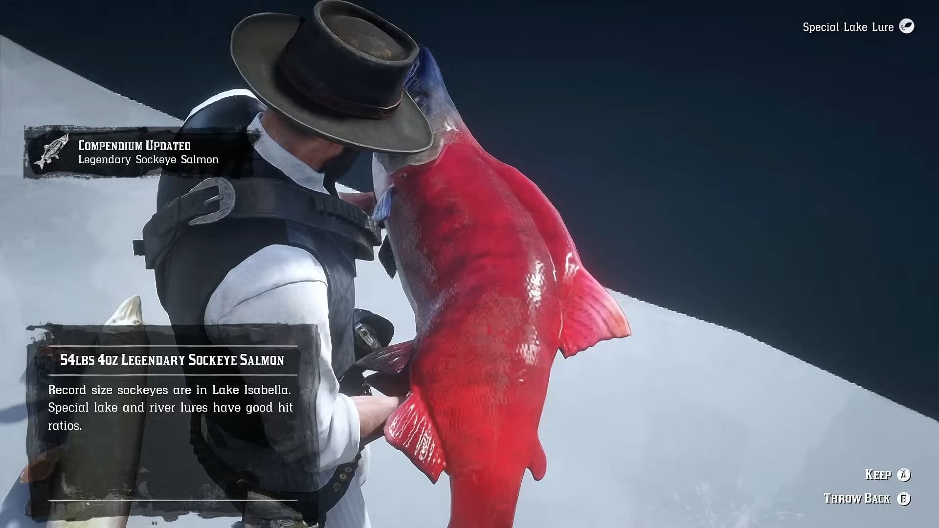 The Legendary Sockeye Salmon is a very cool-looking fish (Image via Rockstar Games || YouTube/Reptac)