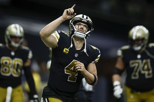 Derek Carr during Carolina Panthers v New Orleans Saints