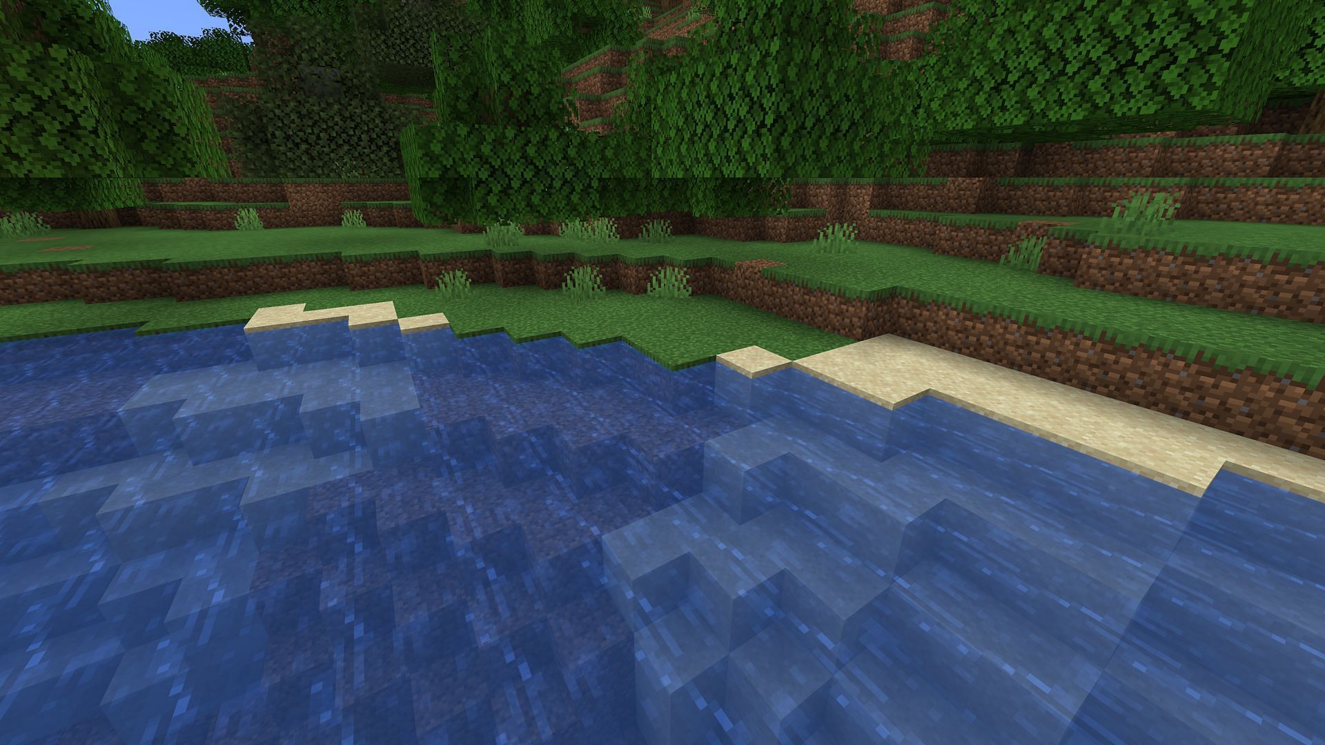 Nothing is worse than a fake forest (Image via Mojang)