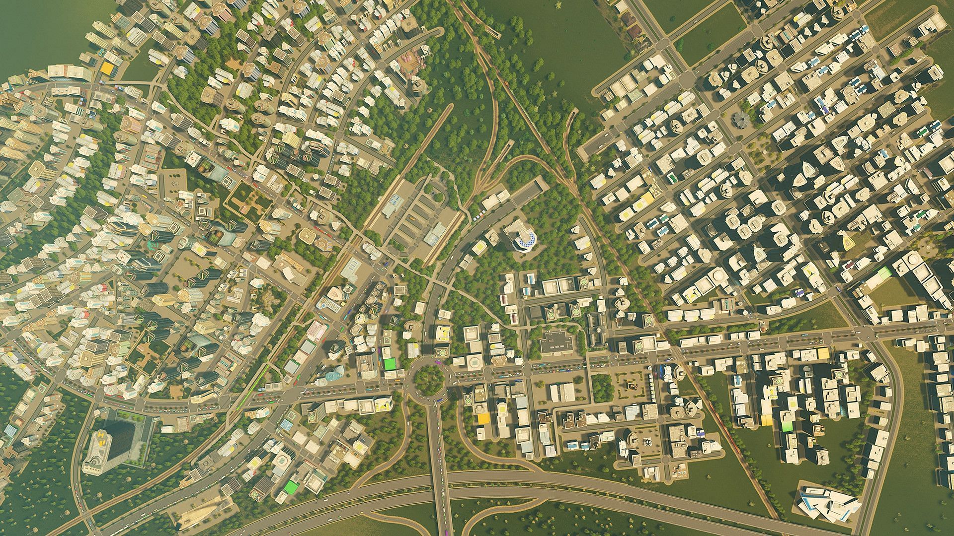 A massive city in Cities Skylines. (Image via Colossal Order)