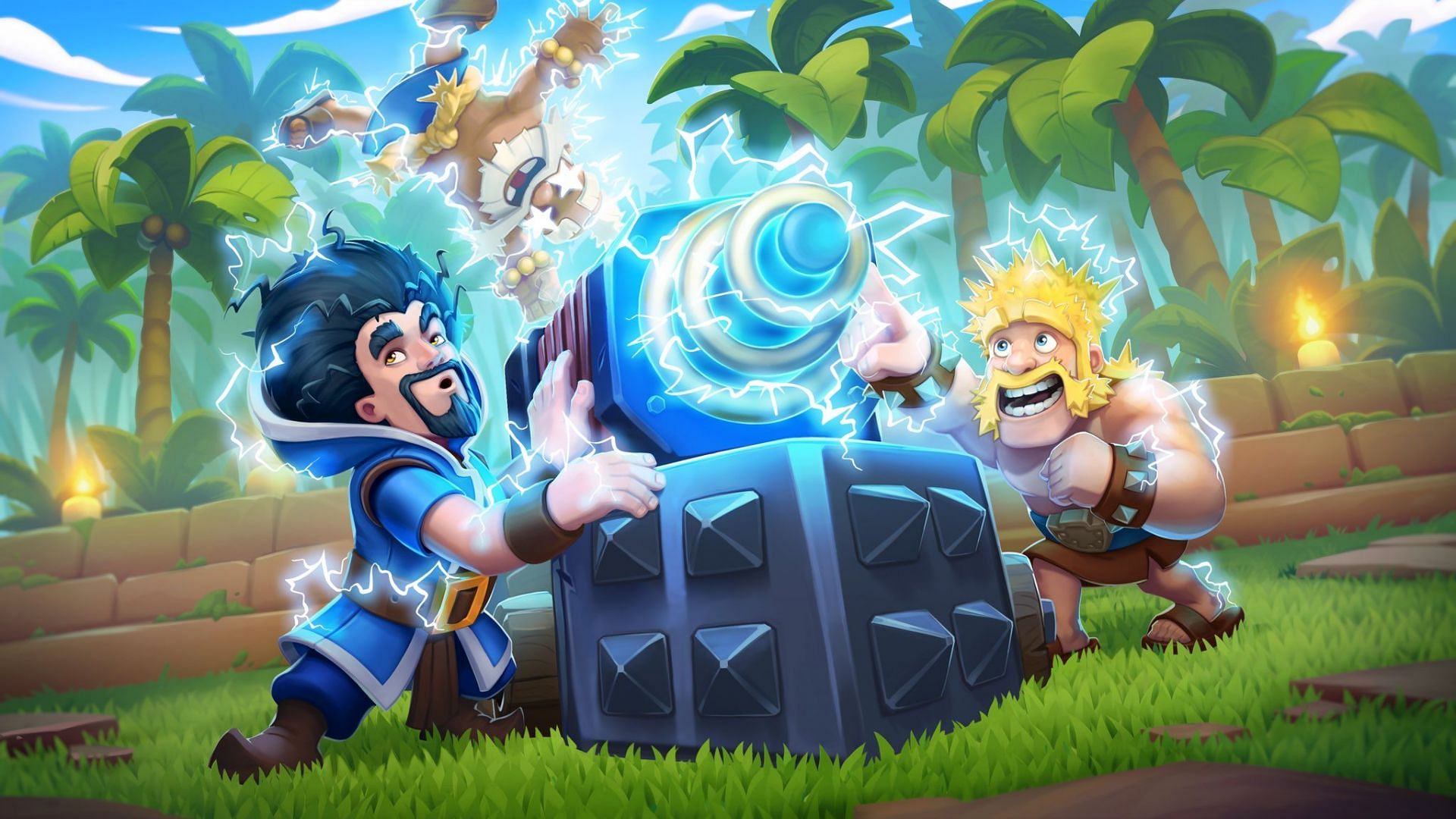 Sparky in the official game poster (Image via Supercell)