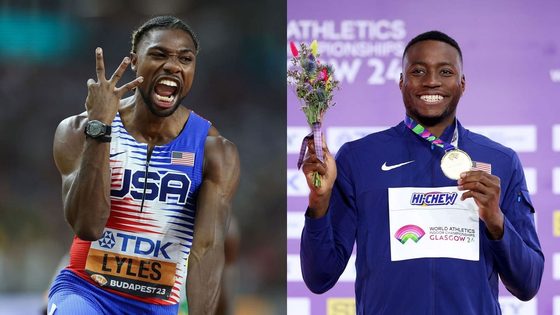 Noah Lyles and Grant Holloway