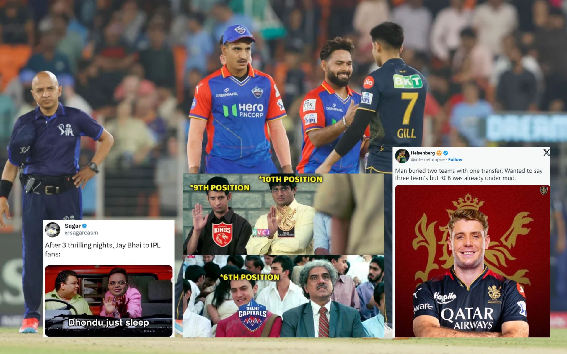 Top 10 funny memes from the latest IPL match.