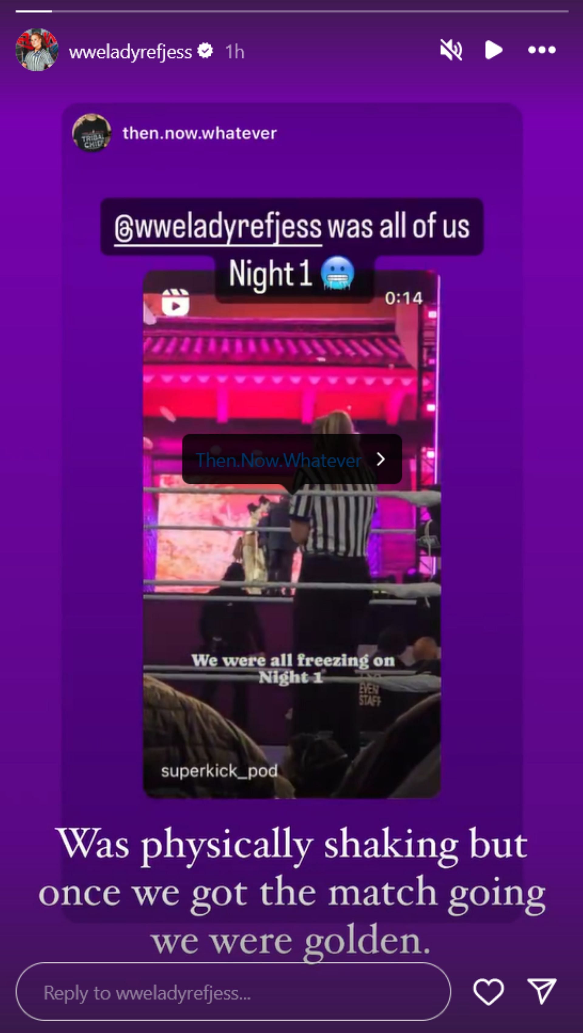 Screengrab of Jessika Carr&#039;s post to Instagram Stories