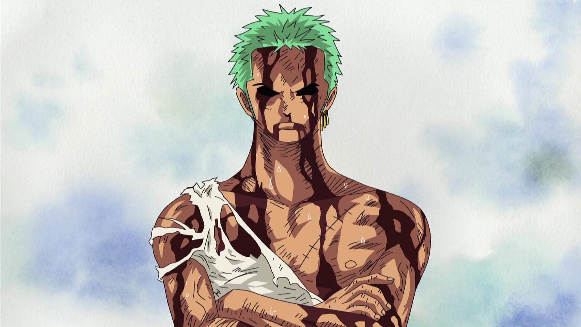 Zoro&#039;s infamous &quot;nothing happened&quot; moment makes this episode one of the best-rated One Piece episodes (Image via Toei Animation)