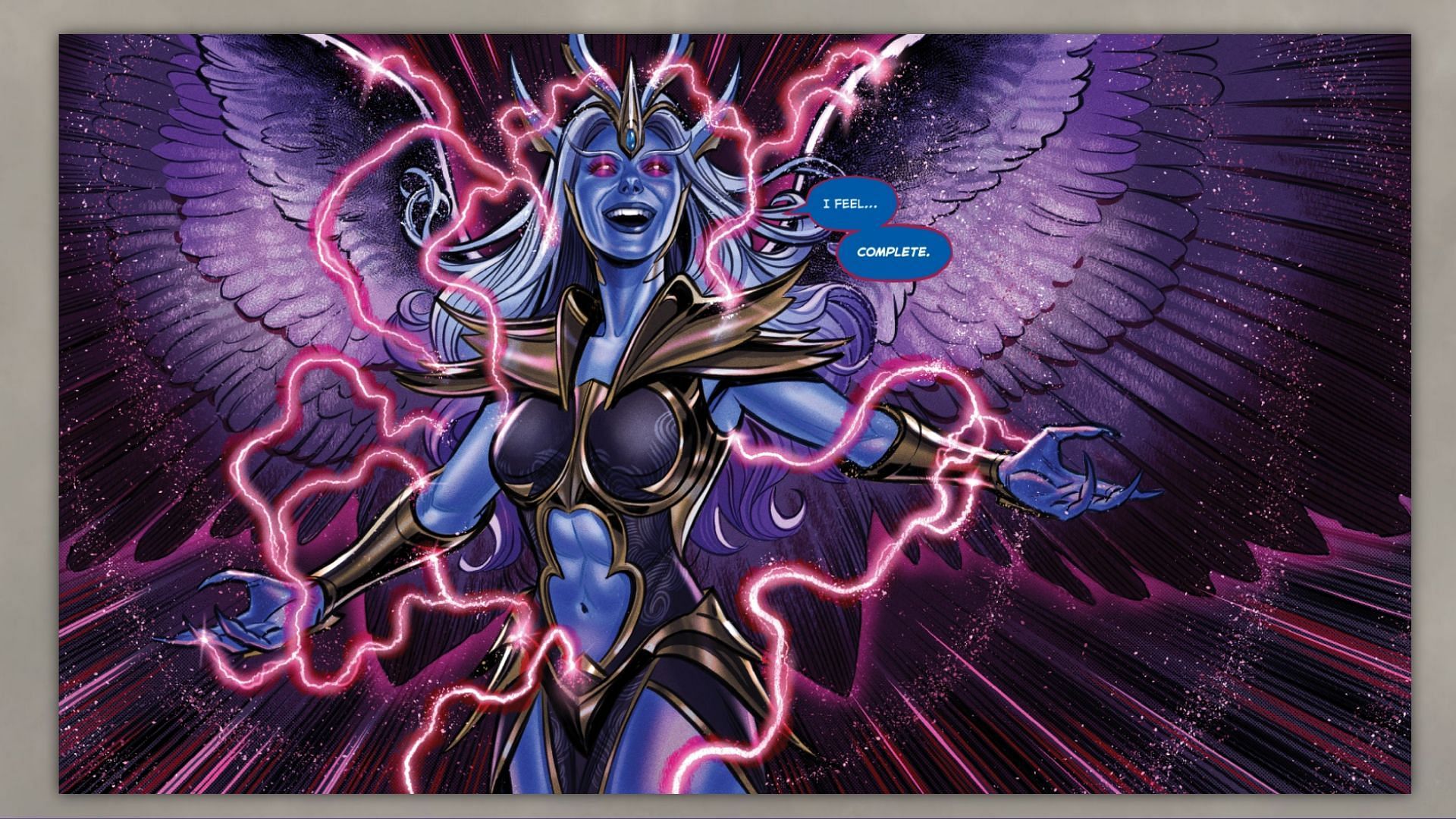 Vengeful Spirit&#039;s new form in the comic (Image via Valve)