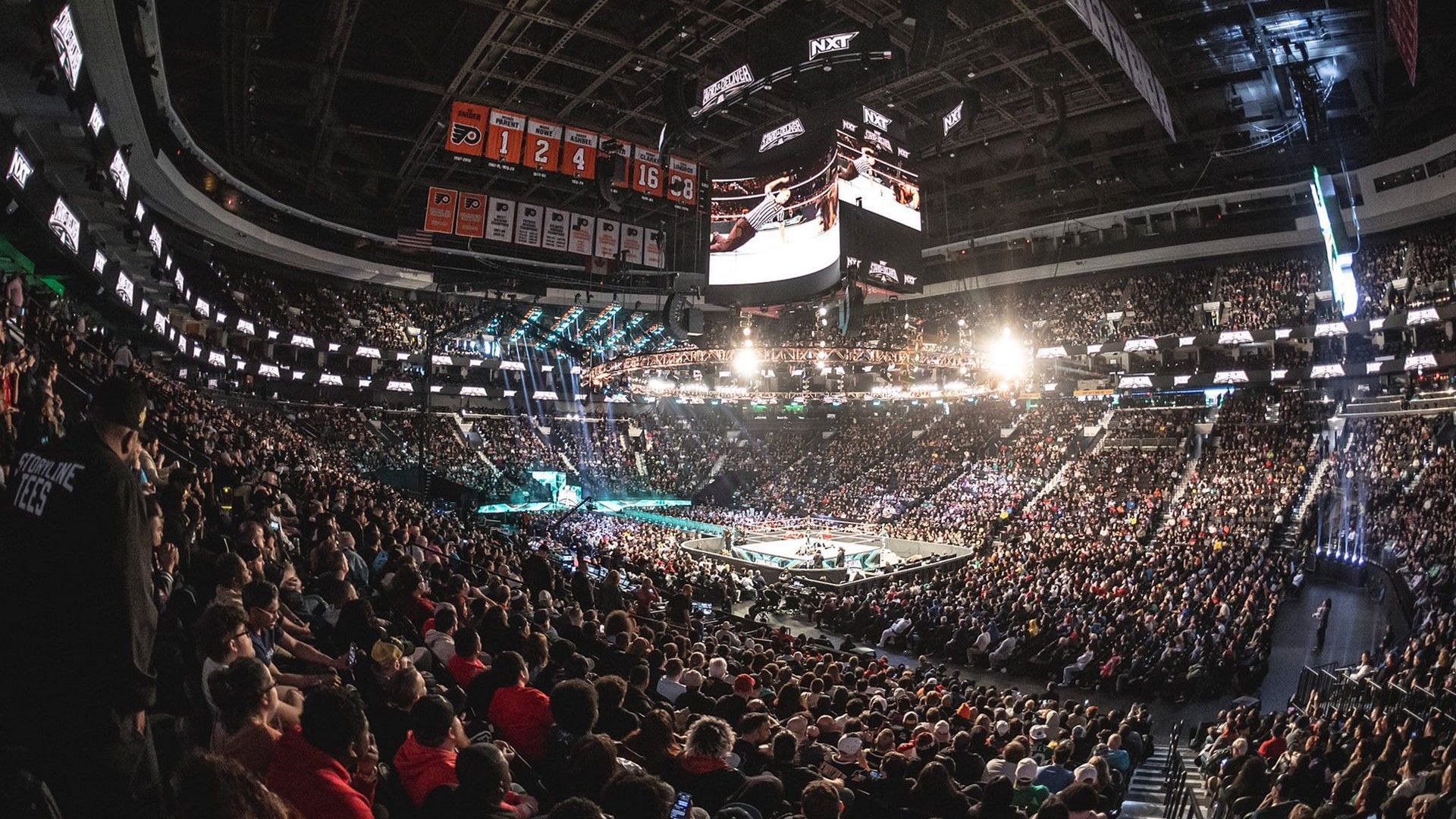 A look at the sold-out Wells Fargo Center during WWE NXT Stand &amp; Deliver 2024