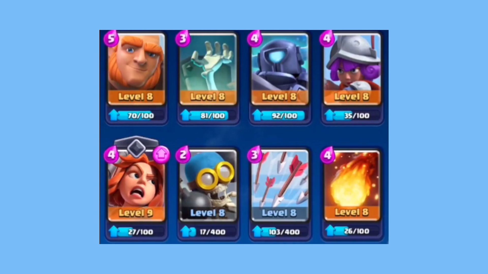 Composition of the required deck (Image via Supercell)