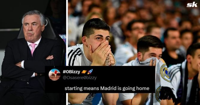 "We are screwed", "This is just terrible" - Real Madrid fans despair as Carlo Ancelotti starts veteran star vs Manchester City in UCL Q/F showdown