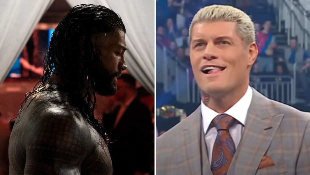 Roman Reigns retiring after losing the WWE Championship to Cody Rhodes