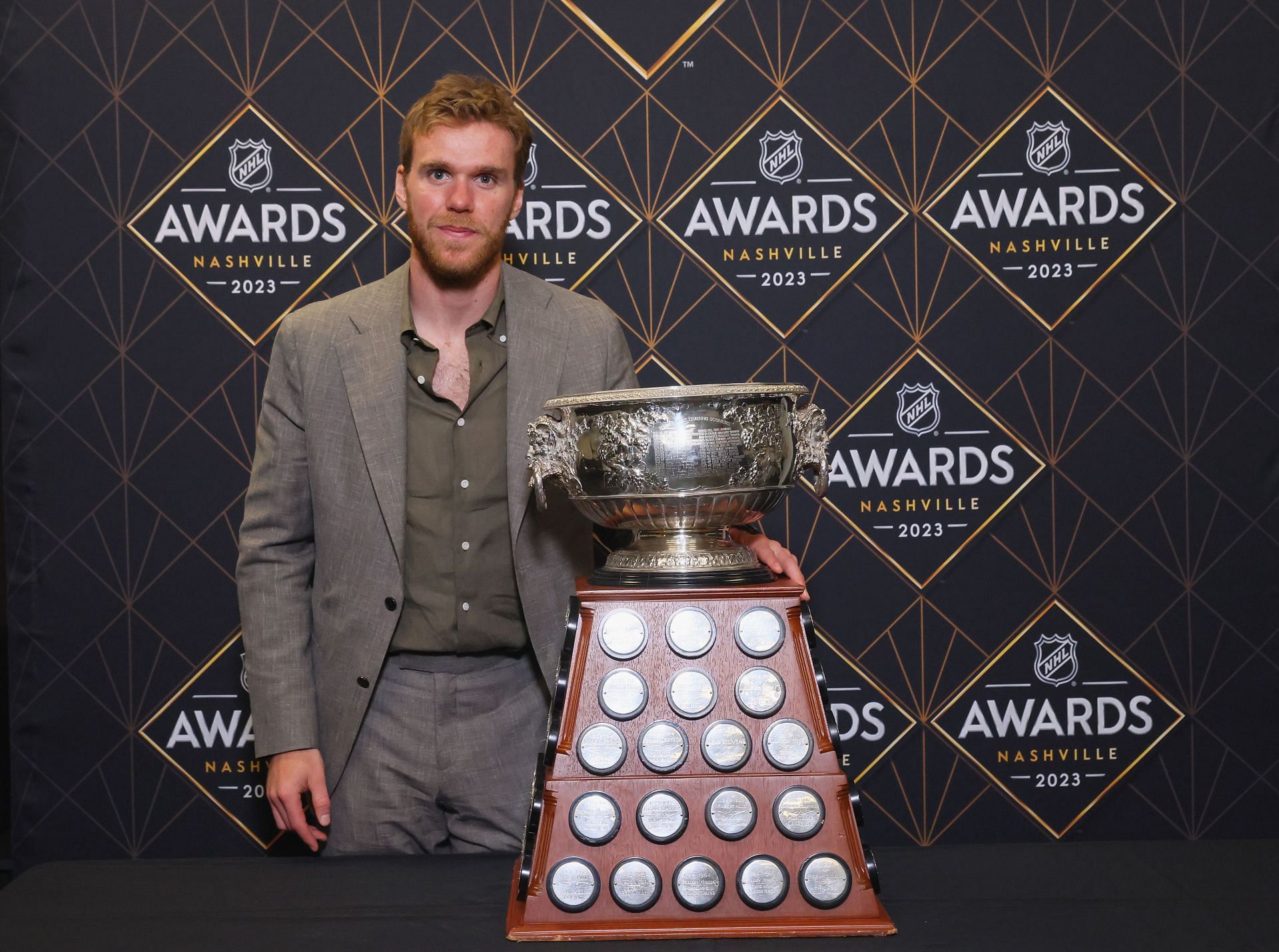 Connor McDavid at the 2023 NHL Awards.