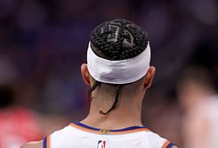PHOTO: NBA star Josh Hart's Yankees braids set the tone for Knicks' 2024 post-season aspirations