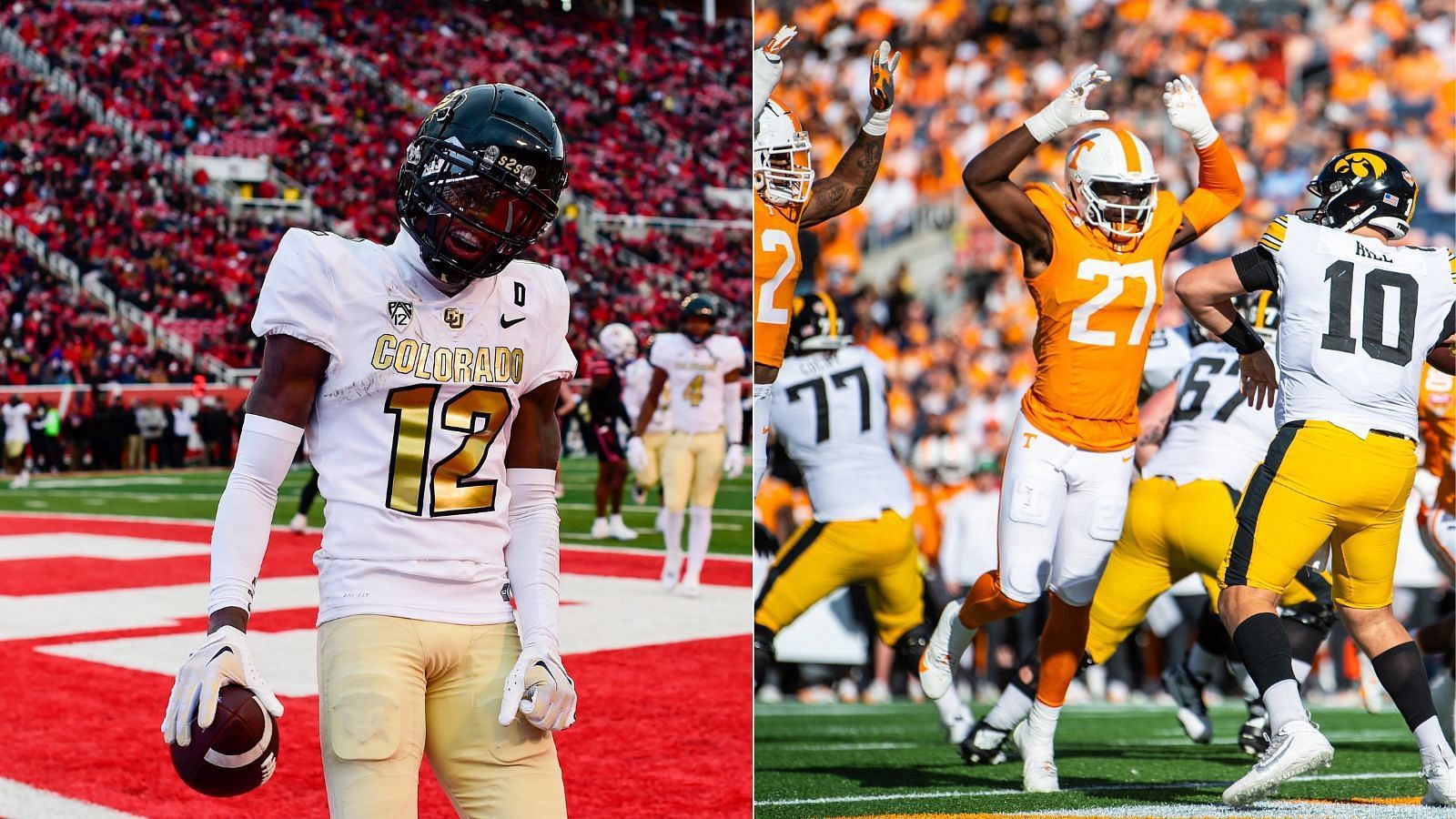 Colorado DB Travis Hunter and Tennessee Edge James Pearce Jr. are two top 2025 NFL Draft prospects.